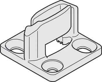 HAWA FL GUIDE 10MM GROOVE PLASTIC BL