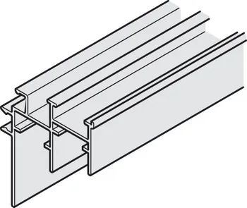 Set cleme montaj, pentru șina de culisare și ghidare cu lungime maximă de 3500 mm