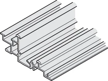 Șină superioară dublă de culisare, din aluminiu, pentru Häfele Slido F-Line44 80A