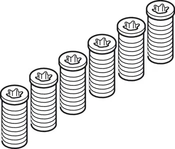 Concepta 3 Euro scr.6 x 13, bl. 6 pcs.