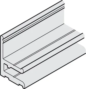 Guide rail 1 alu.silvc. 2m