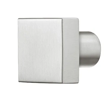 Buton pentru mobilier, inox, pătrată, sub formă de pătrat