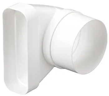 Element de trecere Ⓓ, 150 Euro sistem tubulatură pentru aerisire, moale, 90°, cu suport