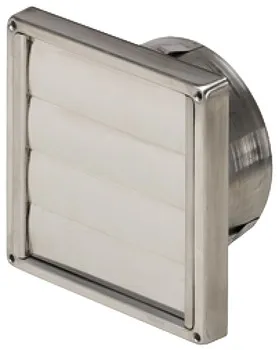 Clapetă gravitaţională ventilație, sistem 125, inox