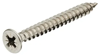 Șurub pentru PAL, Hospa, inox, cap înecat, PZ, filet întreg