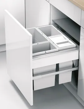 2 x 10 şi 1 x 14 litri, Hailo Zargen-Cargo, Blum Servo-Drive uno