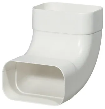 Conector arcuit Ⓖ, 125 sistem de tubulatură elastică pentru aerisire, 90°, vertical