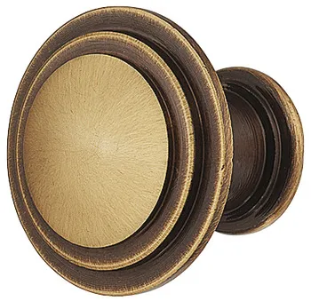 Buton pentru mobilier, Alamă, rotund