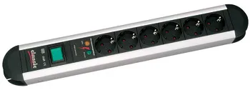 Priză multiștecher, Cu protecție împotriva supratensiunii, 230 V