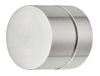 Buton pentru mobilier, Inox, cilindric, cu canal