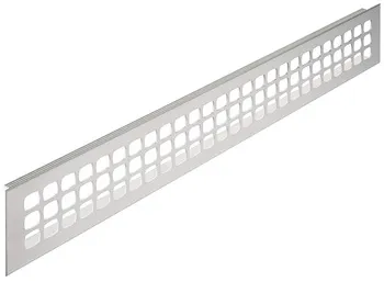 Grilaje de aerisire, pătrată, aluminiu, cu bară cu striaţii