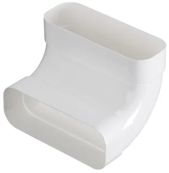 Conector arcuit Ⓖ, 150 Euro sistem tubulatură pentru aerisire, moale, 90°, vertical