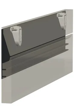 Balama simplă pentru profil de mâner, aluminiu, invizibil