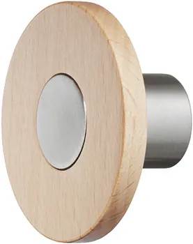 Buton pentru mobilier, Lemn și aliaj de zinc, rotund