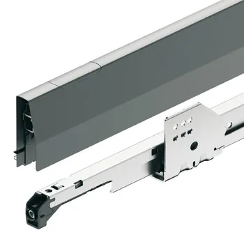 Sertar Häfele Matrix Box P50 cu laterală 18/92 mm, mecanism amortizare și autoînchidere integrat
