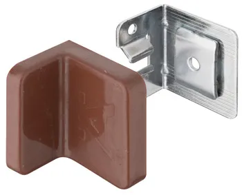 Colțar cu mască logo Ä pentru suspendare corp mobilier, oțel și plastic