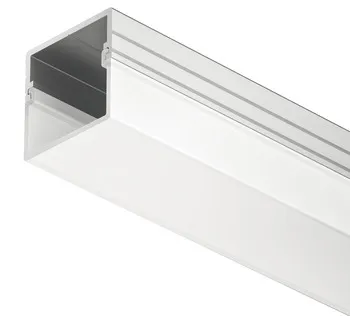 Profil 2192 din aluminiu pentru bandă LED, montaj aplicat, dimensiune 18 x 8 mm, lungime 2500 mm