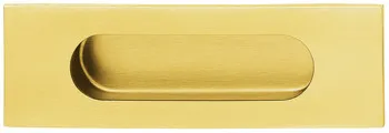 Mâner încastrat, inox, exterior dreptunghiular, interior oval