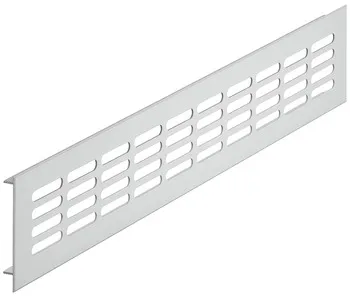 Grile de aerisire, pătrată, aluminiu, cu bară cu striaţii, cu fante