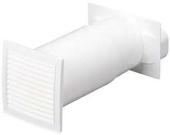 Aerisire telescopică Ⓘ, 125 sistem de tubulatură elastică pentru aerisire, rotund, îmbinare tub oval