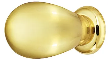 Buton pentru mobilier, alamă, rotund, cu rozetă