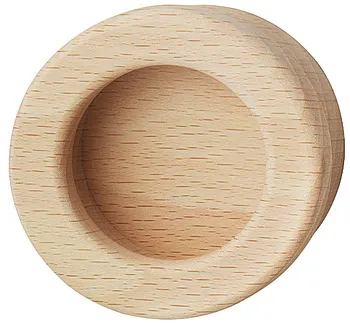 Mâner încastrat, Lemn, rotund