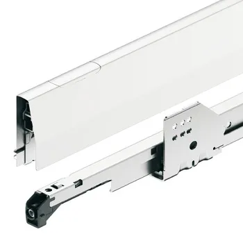 Sertar Häfele Matrix Box P50 cu laterală 18/115 mm, mecanism amortizare și autoînchidere integrat