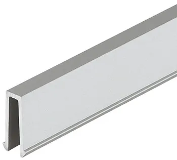 Profil cu clemă, pătrată, aluminiu, montare individuală posibilă