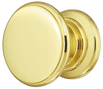 Buton pentru mobilier, Alamă, rotund