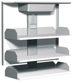 Picior telescopic dulap interior, sistem de ridicare