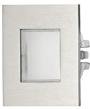 Corpuri de iluminat încastrate, pătrat, LED 1021, 0,2 W, inox, 12 V