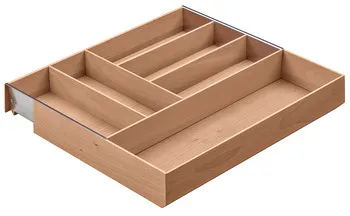Organizator pentru tacâmuri, Blum Tandembox, lemn, lăţimea corpului 450–700 mm
