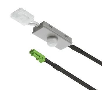 Senzor de mișcare profil din aluminiu, Plastic, argintiu eloxat