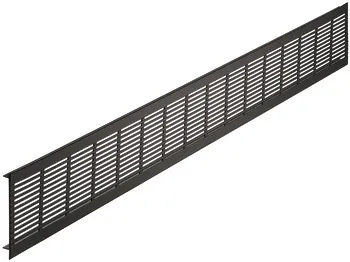 Grilaje de aerisire, aluminiu, cu bară cu striaţii, Startec