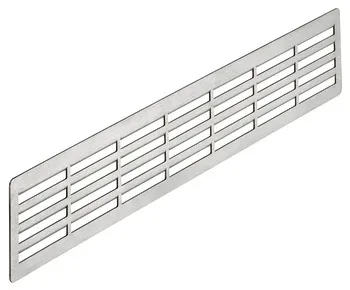 Grilaje de aerisire, Inox, pătrat, colţuri rotunjite