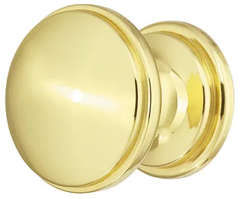 Buton pentru mobilier, Alamă, rotund