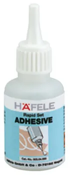 Adeziv rapid, Sistem adeziv rapid Häfele, pe bază de cianoacrilat