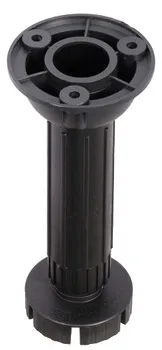 Picior reglabil pentru socluri, plastic, negru
