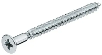 Șurub pentru PAL, Hospa, cap înecat, PZ, zincat, gaură centrală 2,5 mm