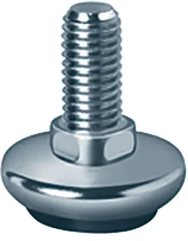 Șurub de reglare, filet M10, rigid, cu suport de picior din oțel