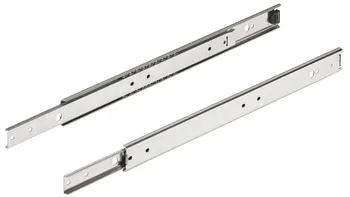 Glisiere pe bile, extensie parţială, Accuride 2028, Sarcină până la 45 kg, inox, montare laterală