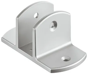 Colțar de fixare dublu pentru element de compartimentare pisoar, aluminiu, sistem de pereți despărți