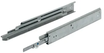 Glisiere cu role, extragere totală, Capacitate portantă până la 68 kg, inox, pentru montaj pe supraf