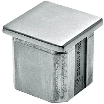 Capac, Inox, sistem pentru mâna curentă, pătrată