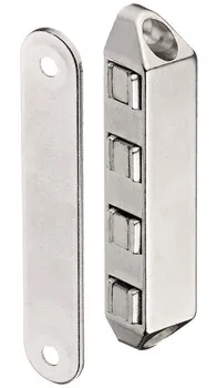 Închizător magnetic, tragere 8,0 kg, pentru montaj cu șuruburi, pătrat