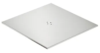 Placă pentru picior, Pătrat, cu placă de montaj, pentru blat de masă Ø până la 900 mm