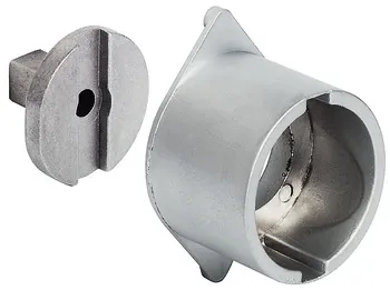Rozetă pentru încuietoare, pentru încuietoare cu bară rotativă, Ø 30 mm