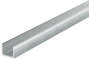 Șină de ghidere superioară simplă, din aluminiu, neperforată