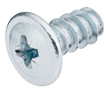 Șurub de fixare pentru placă, Cap plat, PZ, filet întreg, pentru găuri cu Ø 5 mm în lemn