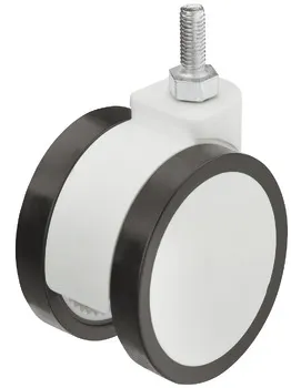 Rotilă pentru mobilier, pivotantă, cu șurub filetat, capacitate portantă 25 kg